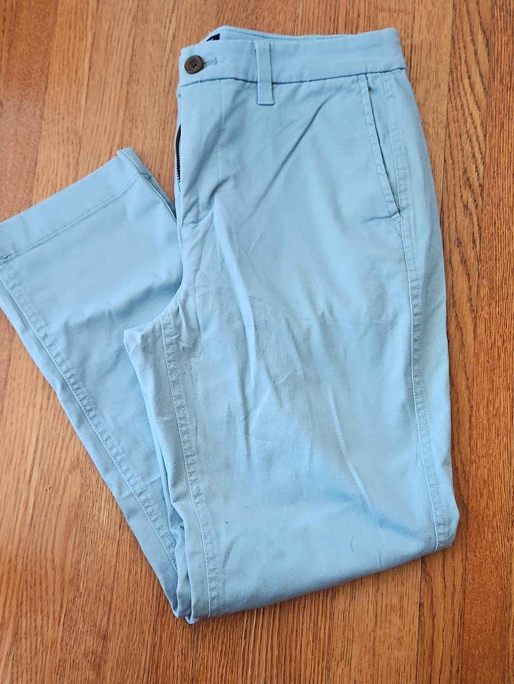Light Green Casual Chino Pants